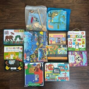 Huge game and puzzles bundle for 2-4yo kids
